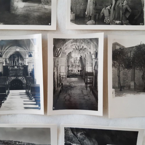 Photographs from the Holy Land 1940 used, pack of 11
