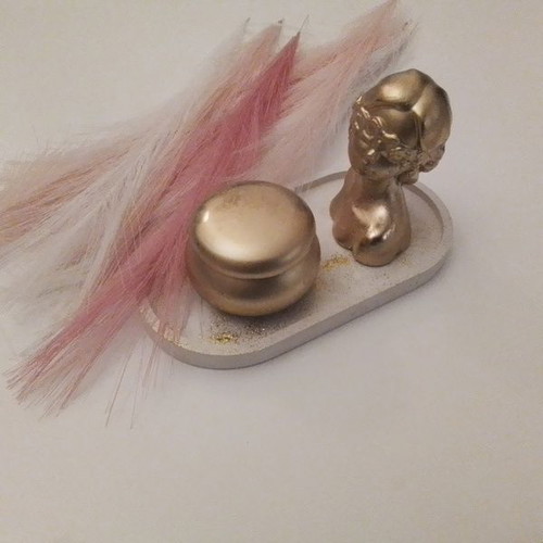 Decorative set white and gold, new