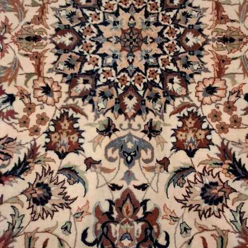 Persian rug used in good condition, silk and wool, handmade 1.60 x 0.93
