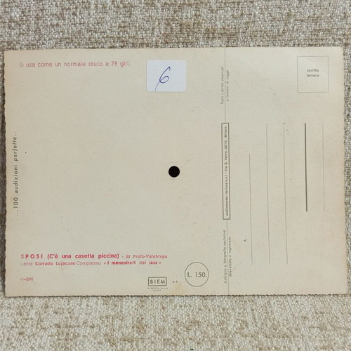 Fonoscope (Roses) new card plays like a 78 rpm record