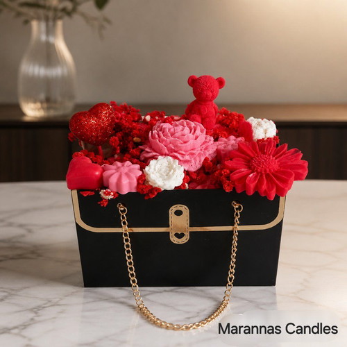 Aromatic candle bouquets new in various colors