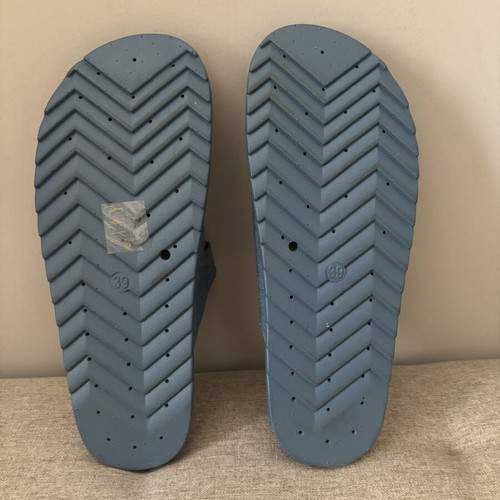 Denim slippers new, size 39 fitting 38, blue