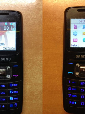 Samsung SGH B130 used black phone without charger