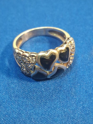 Silver ring with 925 stamp, new, adjustable sizes