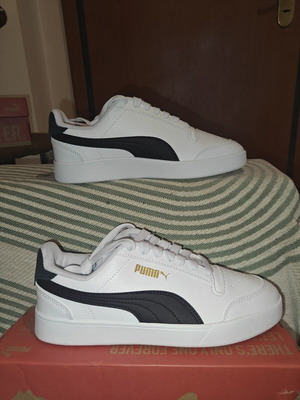 Puma Shuffle sneakers new, size 38, black and white