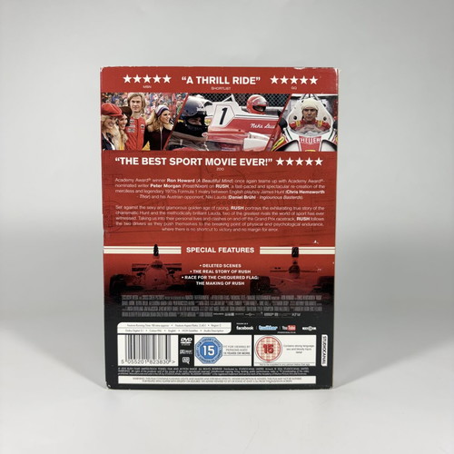 Rush DVD like new with English subtitles and slipcase