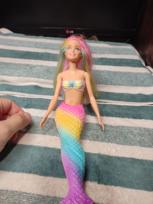 Barbie Dreamtopia μεταμόρφωση ουράνιο τόξο κούκλα γοργόνα μεταχειρισμένη