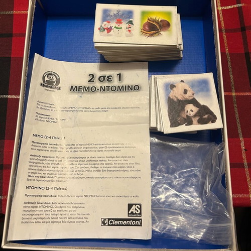 Board game 2in1 Memo and Domino like new