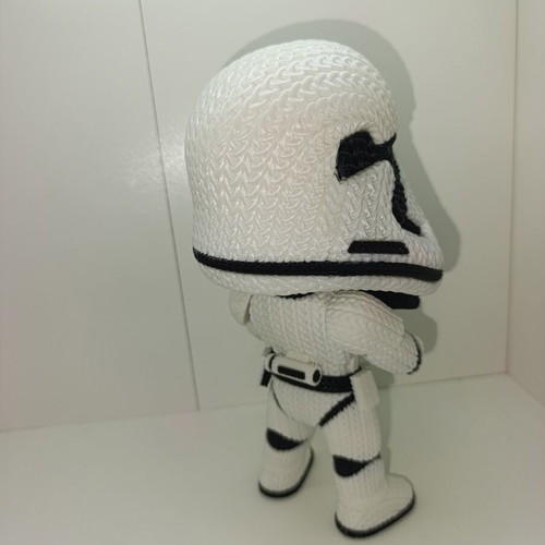 Star Wars Stormtrooper 3D Printed Knitted Style Figure 23cm new