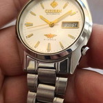 Citizen 7 αυτόματο ρολόι 8200Α μεταχειρισμένο, 1985, χρυσαφί και ασημί