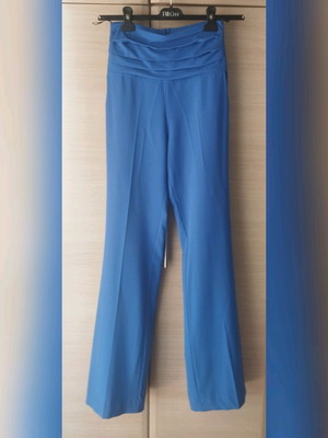 Blue flare pants Mood size S like new