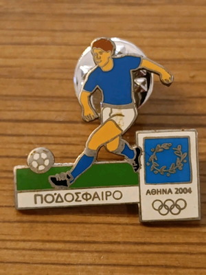 Football pin like new, Athens 2004 Olympic Games