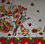 Easter scarf retro used