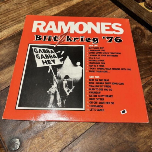Ramones Blitzkrieg 76 record used, rock