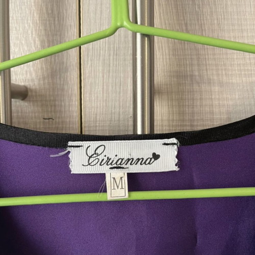 Kimono-style satin dress purple, like new, size Medium