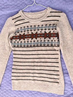 Winter sweater used with pattern, size S/M
