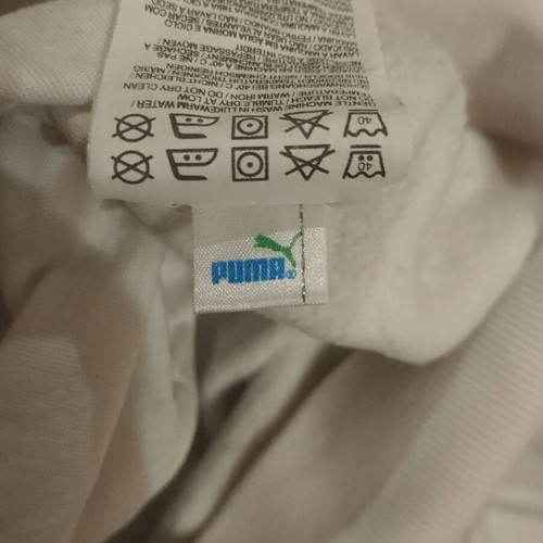 Puma men's hoodie white with rhombus pattern, like new