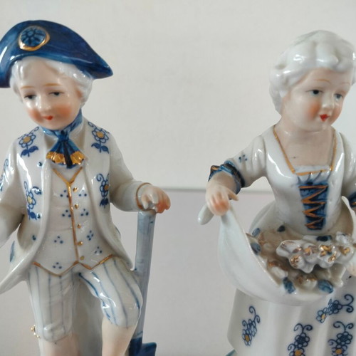Vintage porcelain figurines Norleans Japan used, set of 2