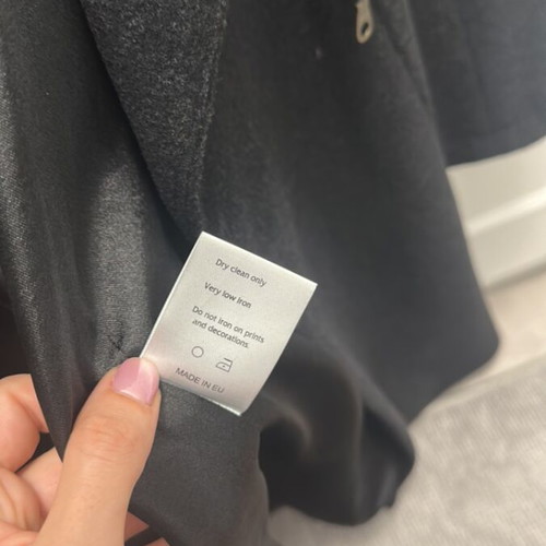 Princess Cut handmade coat like new, worn twice, size Small, black and gray