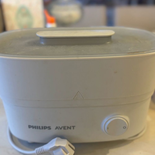 Philips Avent bottle sterilizer used with various nipples