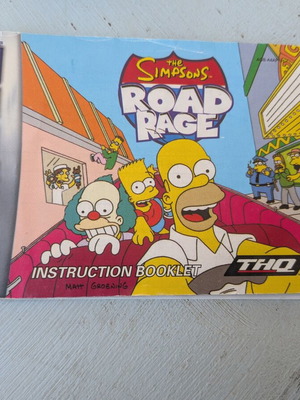 The Simpsons Road Rage Gameboy Advance instruction manual