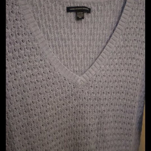 American Eagle knitted sweater like new, size S, sky blue
