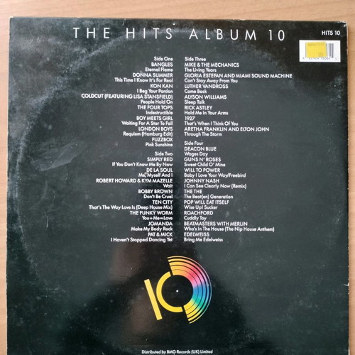 The Hits Album 10 double vinyl in excellent condition