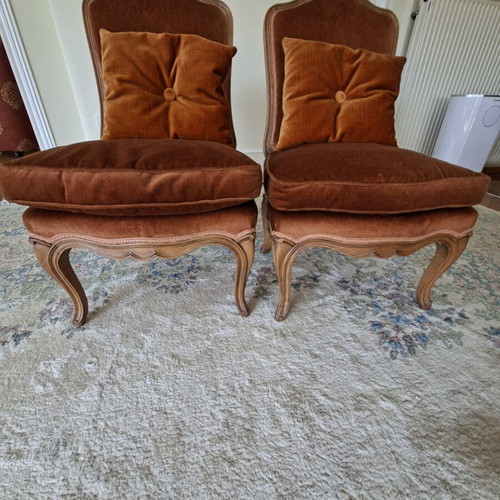 Saridis Venetian Style Armchairs used, velvet upholstery, classic design