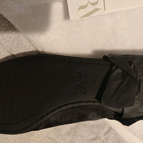 Saten Zara ballerinas new, black, size 40