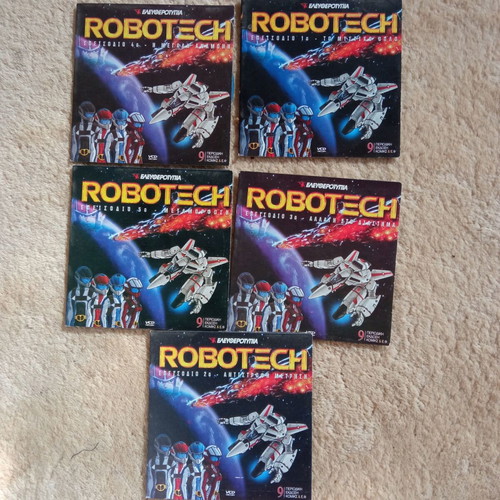 Robotech collectible DVDs new, pack of 5