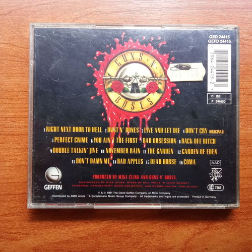 Guns N Roses Use Your Illusion 1 CD used, 1980s 1990s
