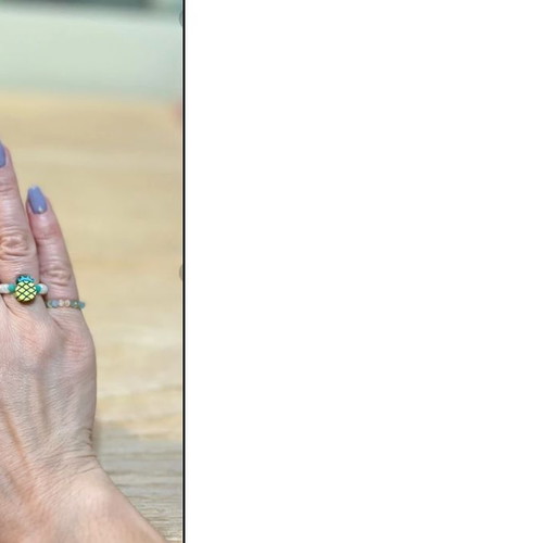 Handmade rings with crystal beads and fimo like new