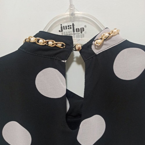 Women's dress used, French brand with chain neckline, size S