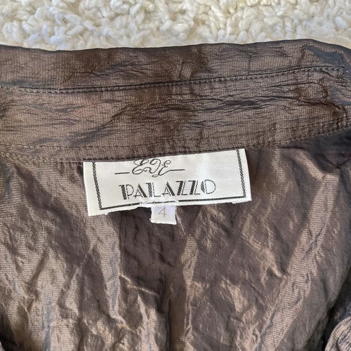 Brown shirt with gathers used