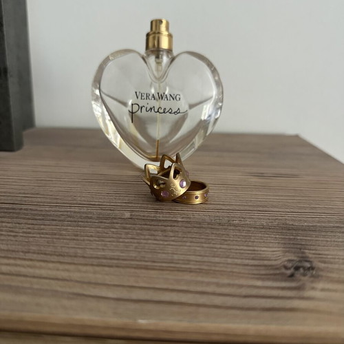 Decorative Vera Wang perfume bottle used