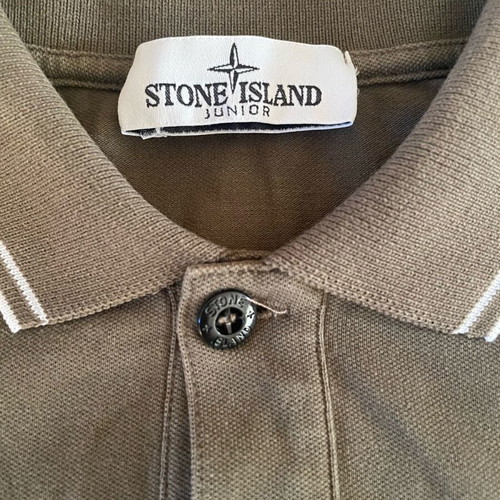 Stone Island kids polo shirt like new, khaki, size 128 cm