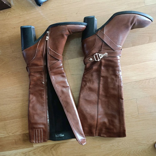 Migato brown ankle boots like new, size 41