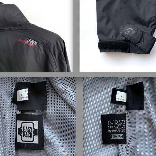 Aigle MTD Actimum Windbreaker Rain Jacket XXL used, black