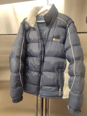 Puffer μπουφάν ανδρικό σαν καινούργιο, μέγεθος M μπλε