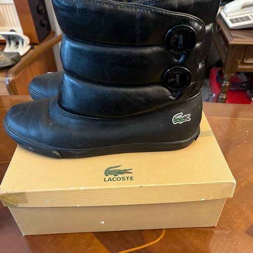 Lacoste boots size 38 black like new