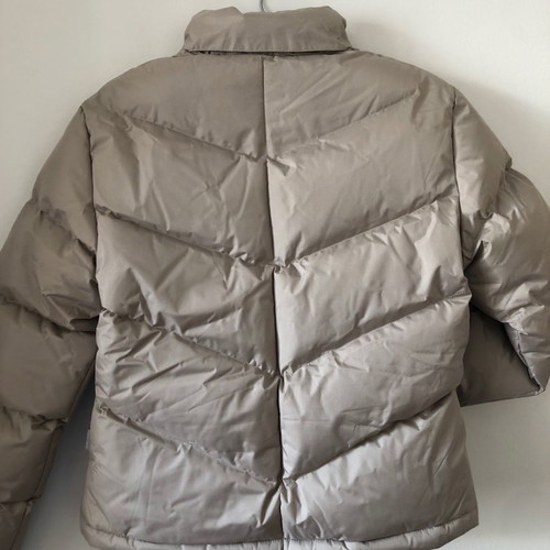 Puffer jacket waterproof new, size Small, beige