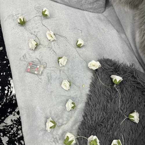 Decorative garland used, rose flowers, length 2.40 m