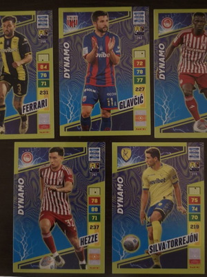 Panini Super League 23/24 Dynamo Cards Set of 5 New