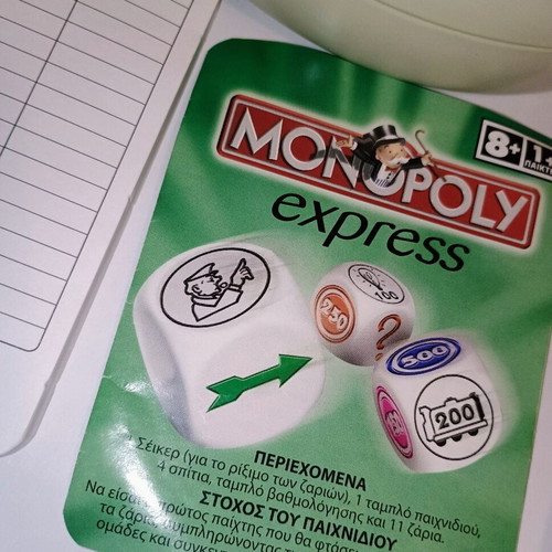 Monopoly Express board game, Hasbro, 2005