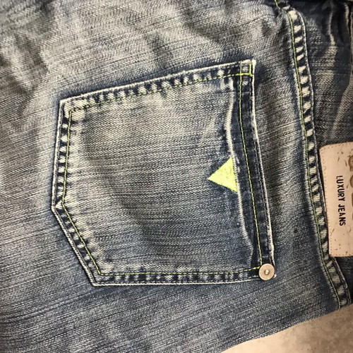 Guess jean shorts size 28 like new, white and blue