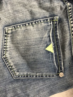 Guess jean shorts size 28 like new, white and blue