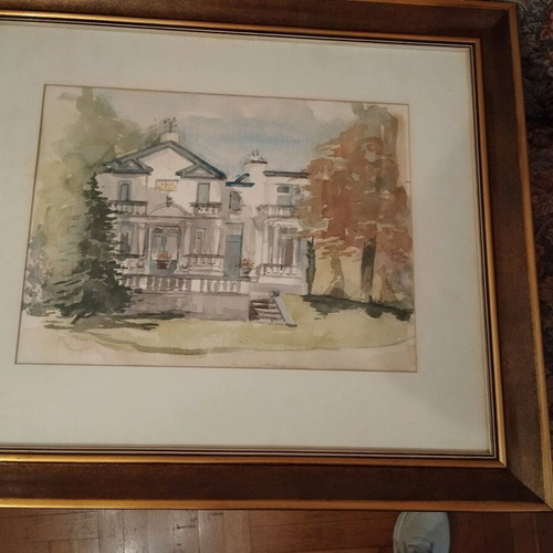 framed signed painting