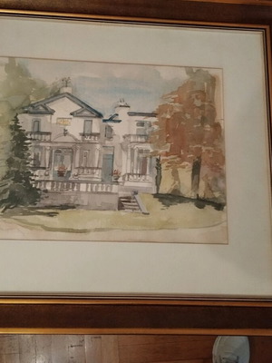 framed signed painting