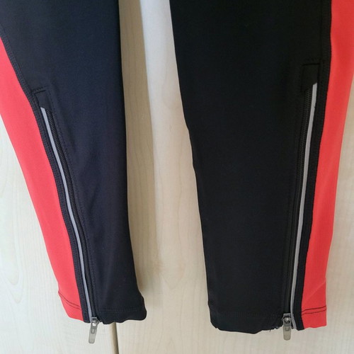 Nike dry-fit leggings, black and red, size Small