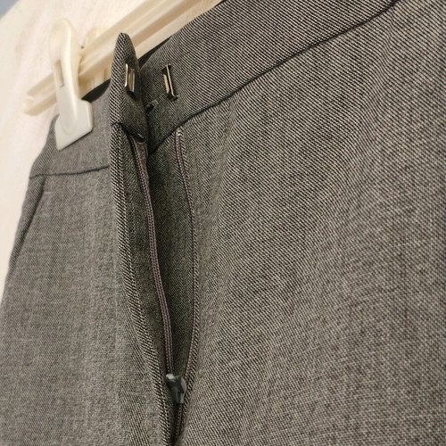 Zara women's grey fabric pants with stripes, like new, size S